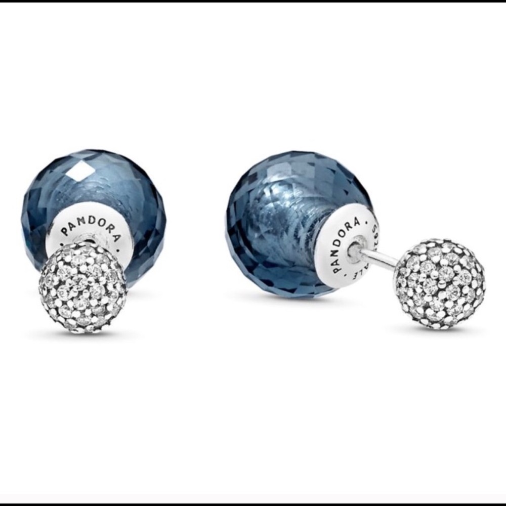 🔥Pandora🔥 Midnight Blue Shimmering Drops